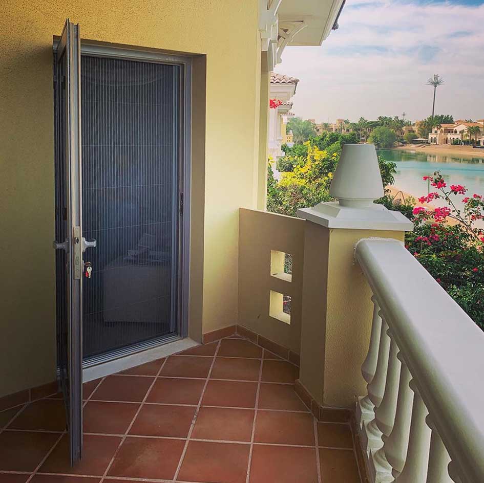 Palm single screen door sq sm Palm door screen